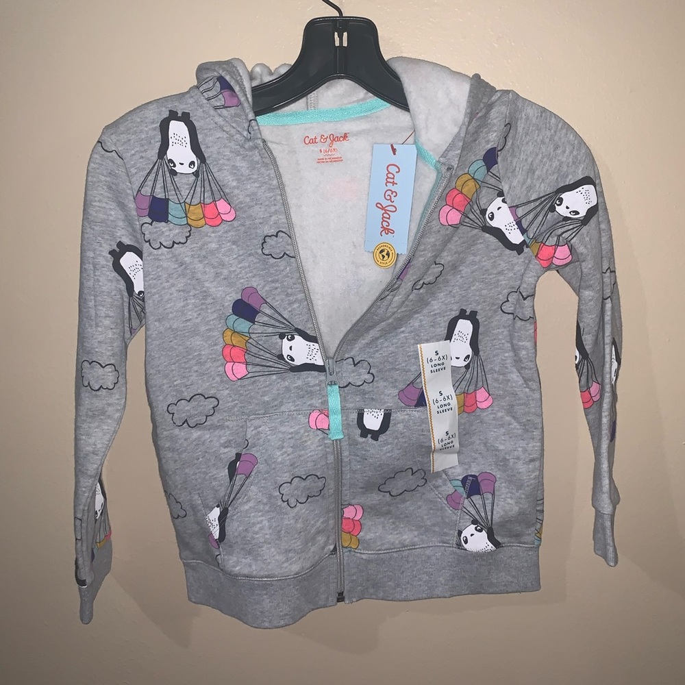 NWT kids panda hoodie